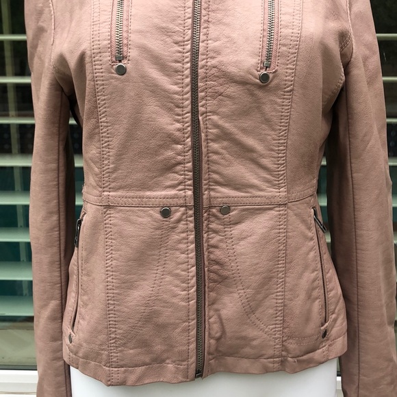 Vintage Arden B. Mauve Leather Jacket SzSm - Picture 4 of 12